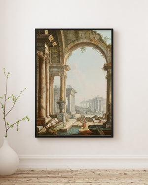 Pietro Bellotti - Harabelerle Kapris Kompozisyonu poster