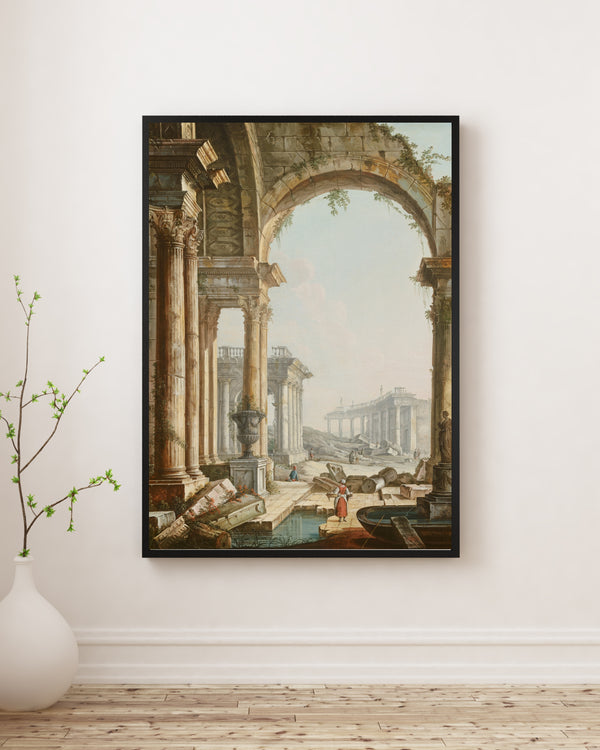 Pietro Bellotti - Harabelerle Kapris Kompozisyonu poster