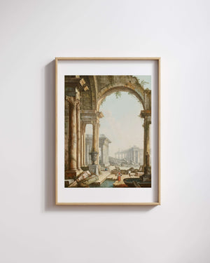 Pietro Bellotti - Harabelerle Kapris Kompozisyonu fine art baskı
