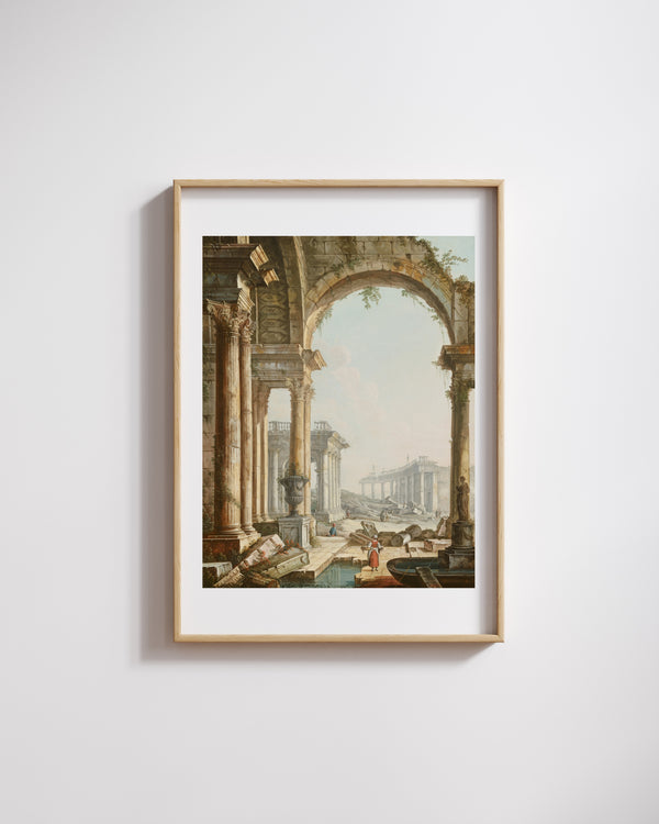 Pietro Bellotti - Harabelerle Kapris Kompozisyonu fine art baskı