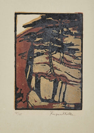 Broncia Koller-Pinell - Baden Yakınlarında Çamlar Fine Art Baskı