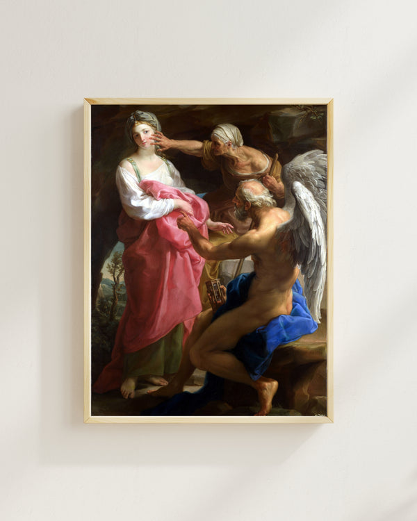 Pompeo Girolamo Batoni - Zamanın Yaşlılığa Güzelliği Yok Etmesini Emretmesi