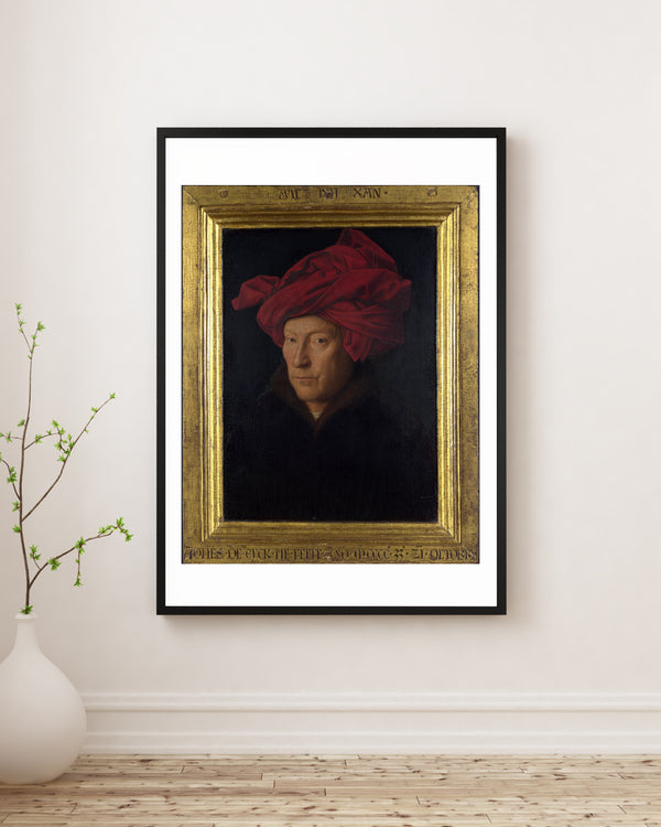 Jan van Eyck - Kırmızı Sarıklı Bir Adamın Portresi