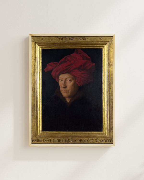 Jan van Eyck - Kırmızı Sarıklı Bir Adamın Portresi