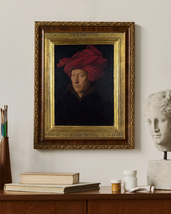Jan van Eyck - Kırmızı Sarıklı Bir Adamın Portresi