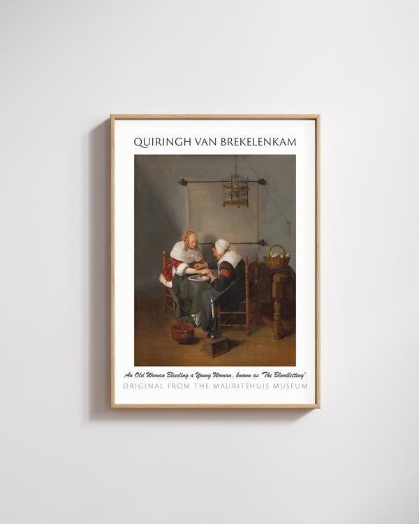 Quiringh van Brekelenkam-Yaşlı Kadının Genç Bir Kadının Kanını Akıttığı Sahne, “Kan Aldırma” Olarak Bilinir