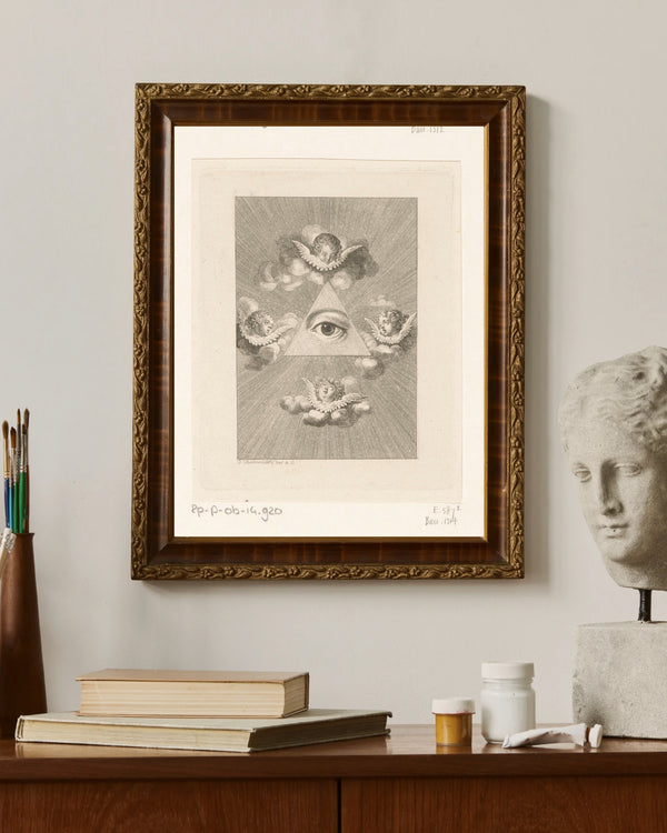 Daniel Nikolaus Chodowiecki - İlahi Takdirin Gözü Fine Art Baskı