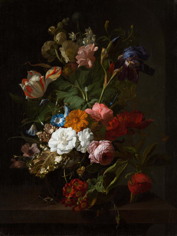Rachel Ruysch - Vazoda Çiçekler fine art baskı