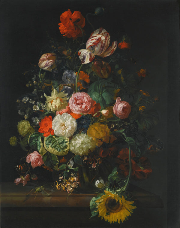 Rachel Ruysch - Çiçekli Natürmort