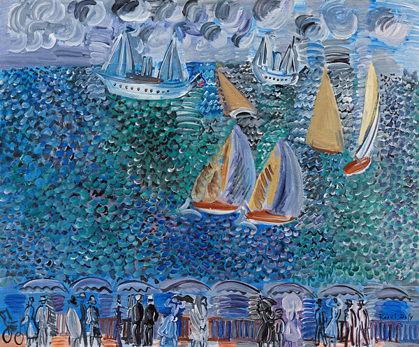 Raoul Dufy - Deniz Kenarında Gezinti Sainte-Adresse