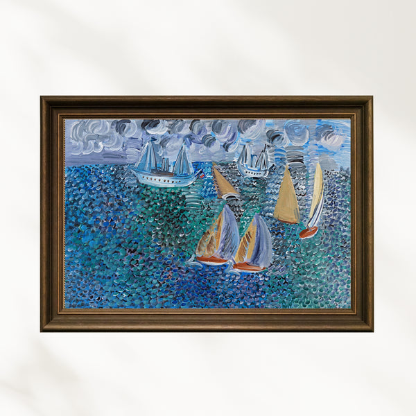 Raoul Dufy - Deniz Kenarında Gezinti Sainte-Adresse