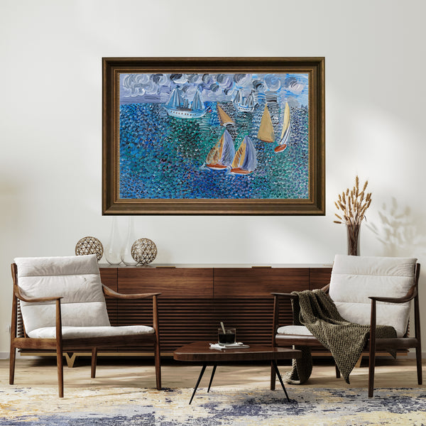 Raoul Dufy - Deniz Kenarında Gezinti Sainte-Adresse