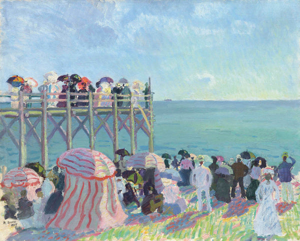 Raoul Dufy - Trouville Plajı ve İskelesi