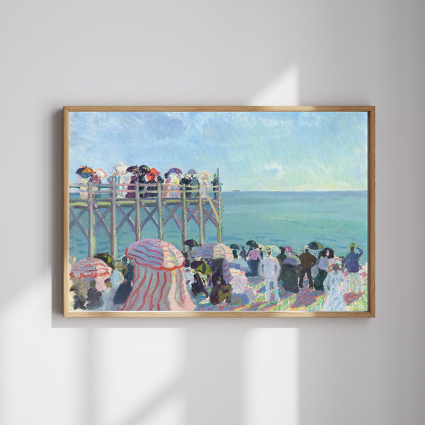 Raoul Dufy - Trouville Plajı ve İskelesi
