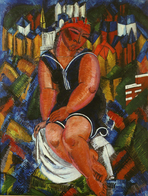 Raoul Dufy - Sainte-Adresse’te Küçük Banyo Yapan Figür