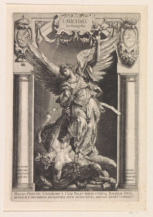 Raphaël Sadeler - Başmelek Mikail Tablo