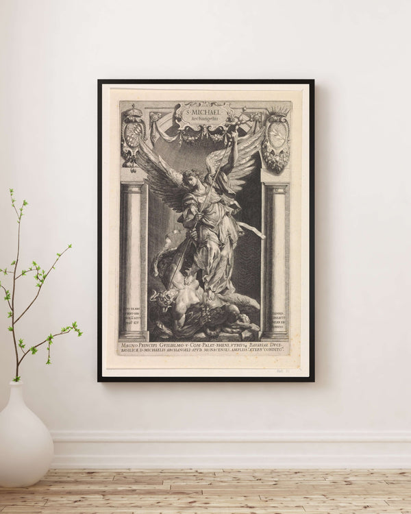 Raphaël Sadeler - Başmelek Mikail Poster