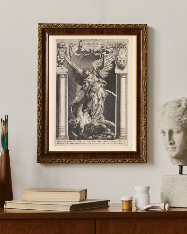 Raphaël Sadeler - Başmelek Mikail Çerçeve