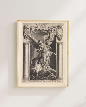 Raphaël Sadeler - Başmelek Mikail Fine Art Baskı