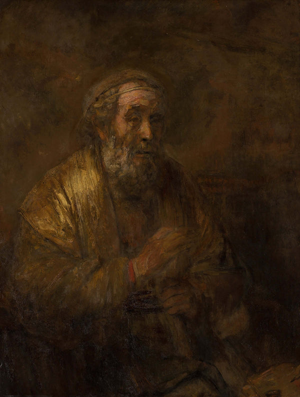 Rembrandt van Rijn - Homeros fine art baskı