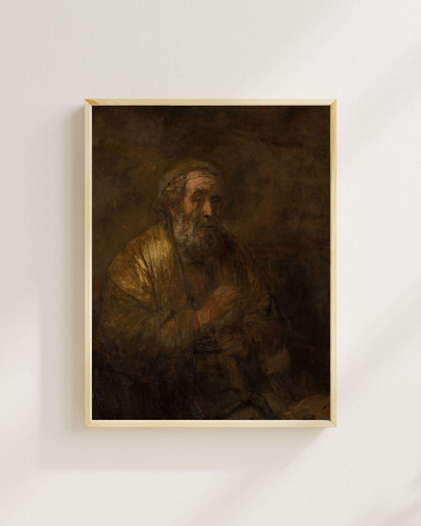 Rembrandt van Rijn - Homeros fine art baskı