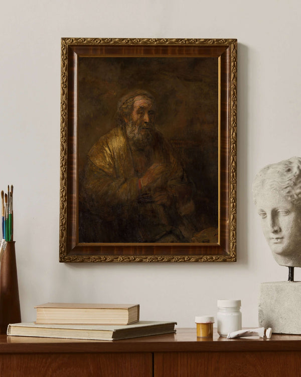 Rembrandt van Rijn - Homeros fine art baskı