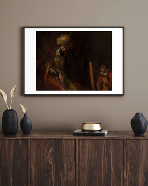 Rembrandt van Rijn - Saul ve David fine art baskı