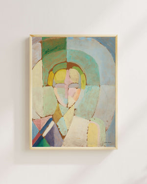 Robert Delaunay - Madame Heim’ın Portresi Fine Art Baskı