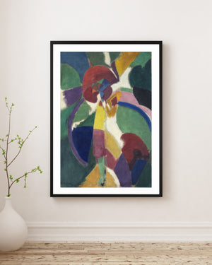 Robert Delaunay - Şemsiyeli Kadın Fine Art Baskı