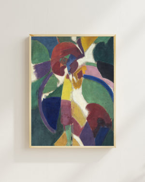 Robert Delaunay - Şemsiyeli Kadın Fine Art Baskı
