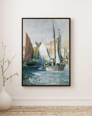 Robert Russ - Yelkenliler fine art baskı