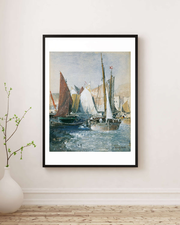 Robert Russ - Yelkenliler fine art baskı