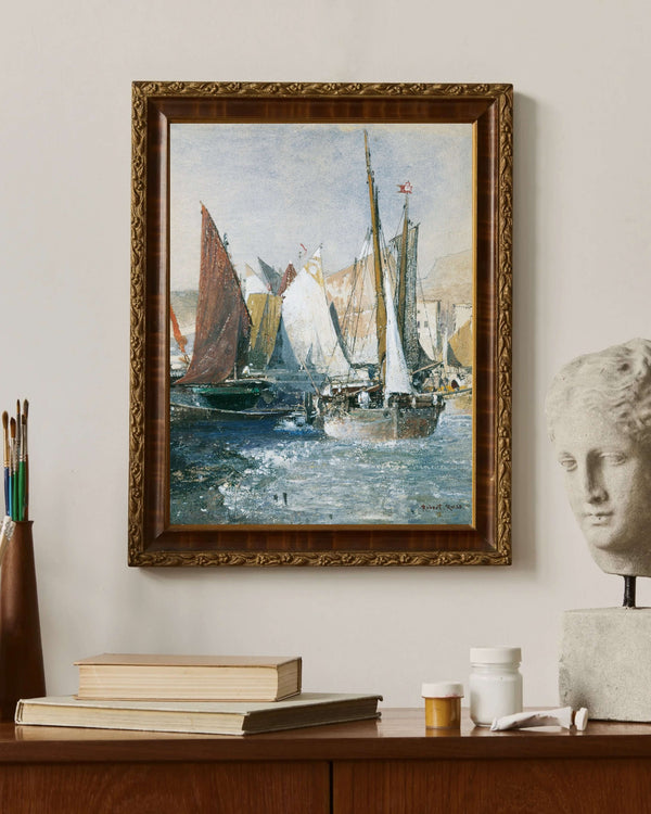 Robert Russ - Yelkenliler fine art baskı