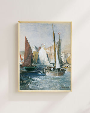 Robert Russ - Yelkenliler fine art baskı