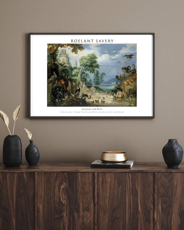 Roelant Savery – Landscape with Birds frame