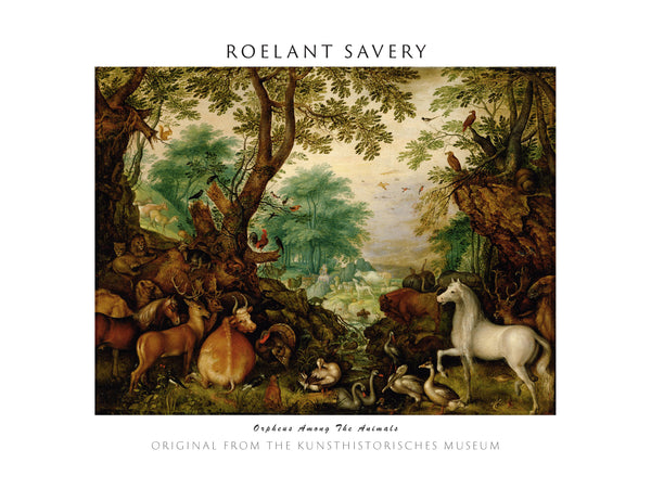 Roelant Savery - Hayvanlar Arasında Orpheus fine art baskı