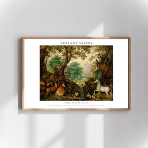 Roelant Savery - Hayvanlar Arasında Orpheus poster