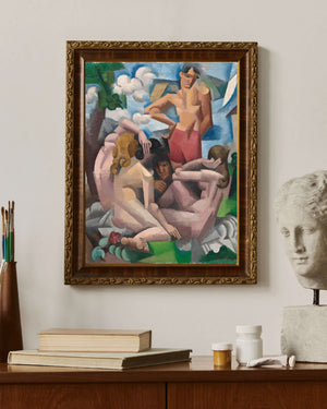 Roger de La Fresnaye - Banyo Yapanlar Çerçeve