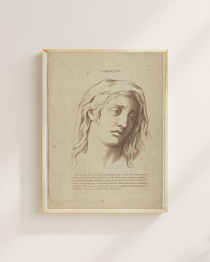 Charles Le Brun - Hüzün Fine Art Baskı