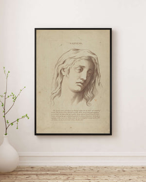 Charles Le Brun - Hüzün Fine Art Baskı