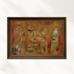 Paul Klee - Kader Saati - On İkiye Çeyrek Kala Fine Art Baskı
