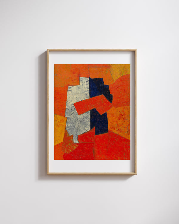 Serge Poliakoff - Kompozisyon Fine Art Baskı