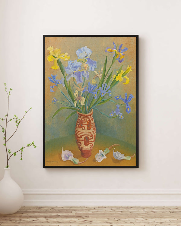 Anonim - Süsenlerle Natürmort fine art baskı