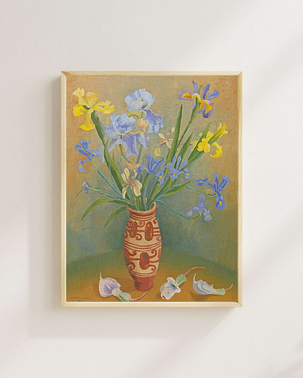 Anonim - Süsenlerle Natürmort fine art baskı