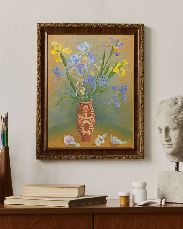 Anonim - Süsenlerle Natürmort fine art baskı