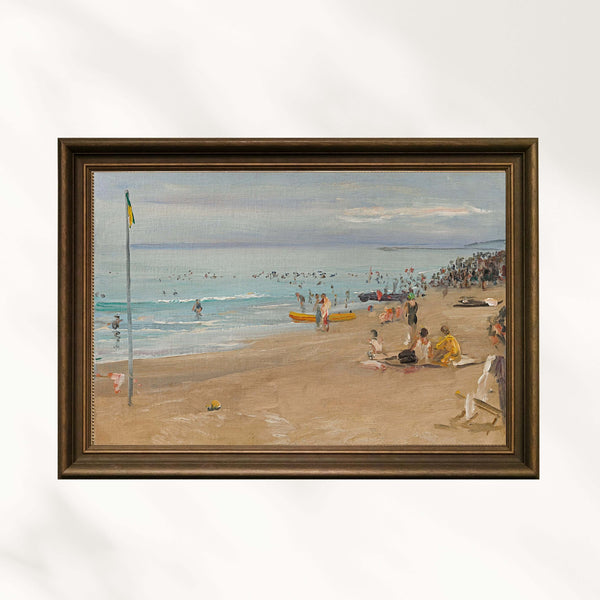 Sir John Lavery - Deauville Sahili - Sabah Fine Art Baskı