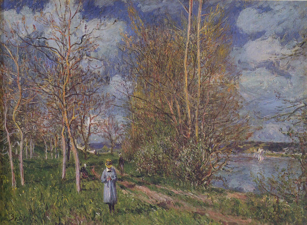 Alfred Sisley - İlkbaharda Küçük Çayırlar