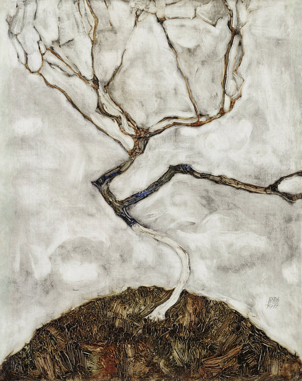 Egon Schiele - Sonbaharın Sonunda Küçük Ağaç