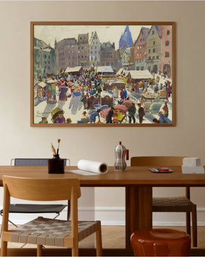 Oskar Laske - Flea Market at Mainz Brand Square