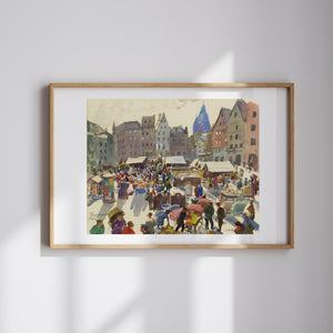 Oskar Laske - Flea Market at Mainz Brand Square